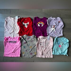 Lot Of 2T Girls Winter Fall Spring Clothes Bundle Pants Shirts Sweatshirts